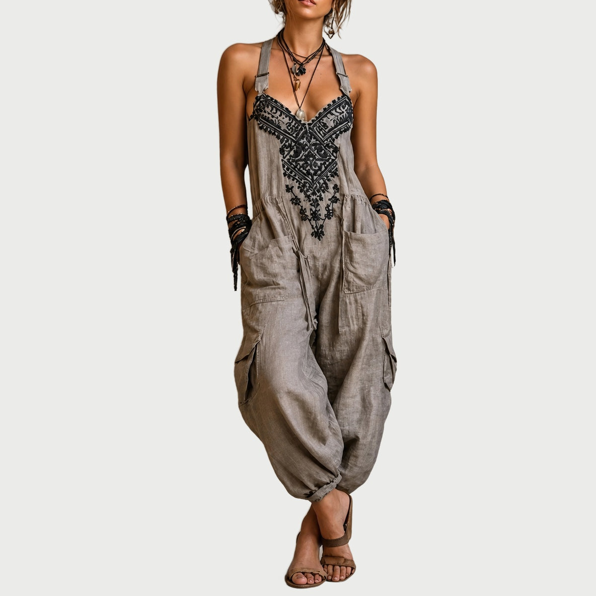 Elodie™ Embroidered Harem Jumpsuit