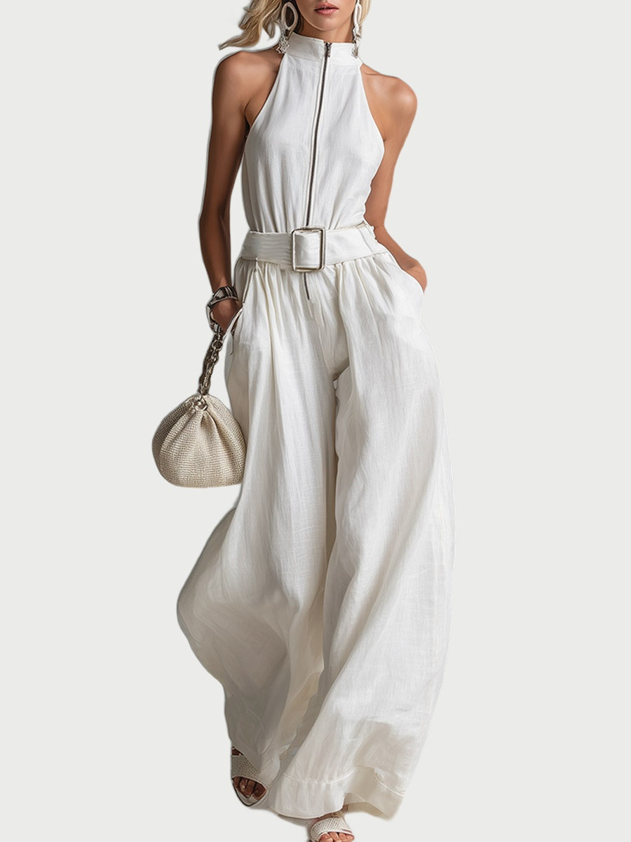 Emmaline™ Belted Wide-Leg Jumpsuit