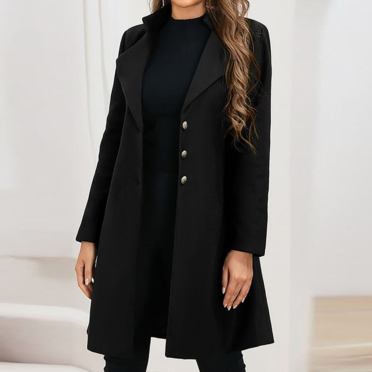 Marlowe™ Tailored Stand-Collar Coat