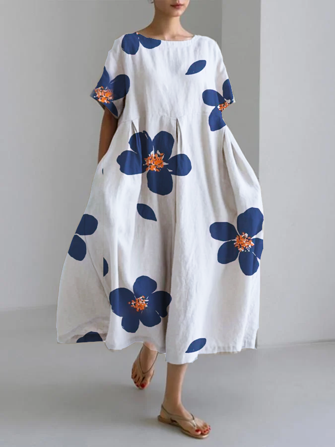 Ebony™ Floral A-Line Dress