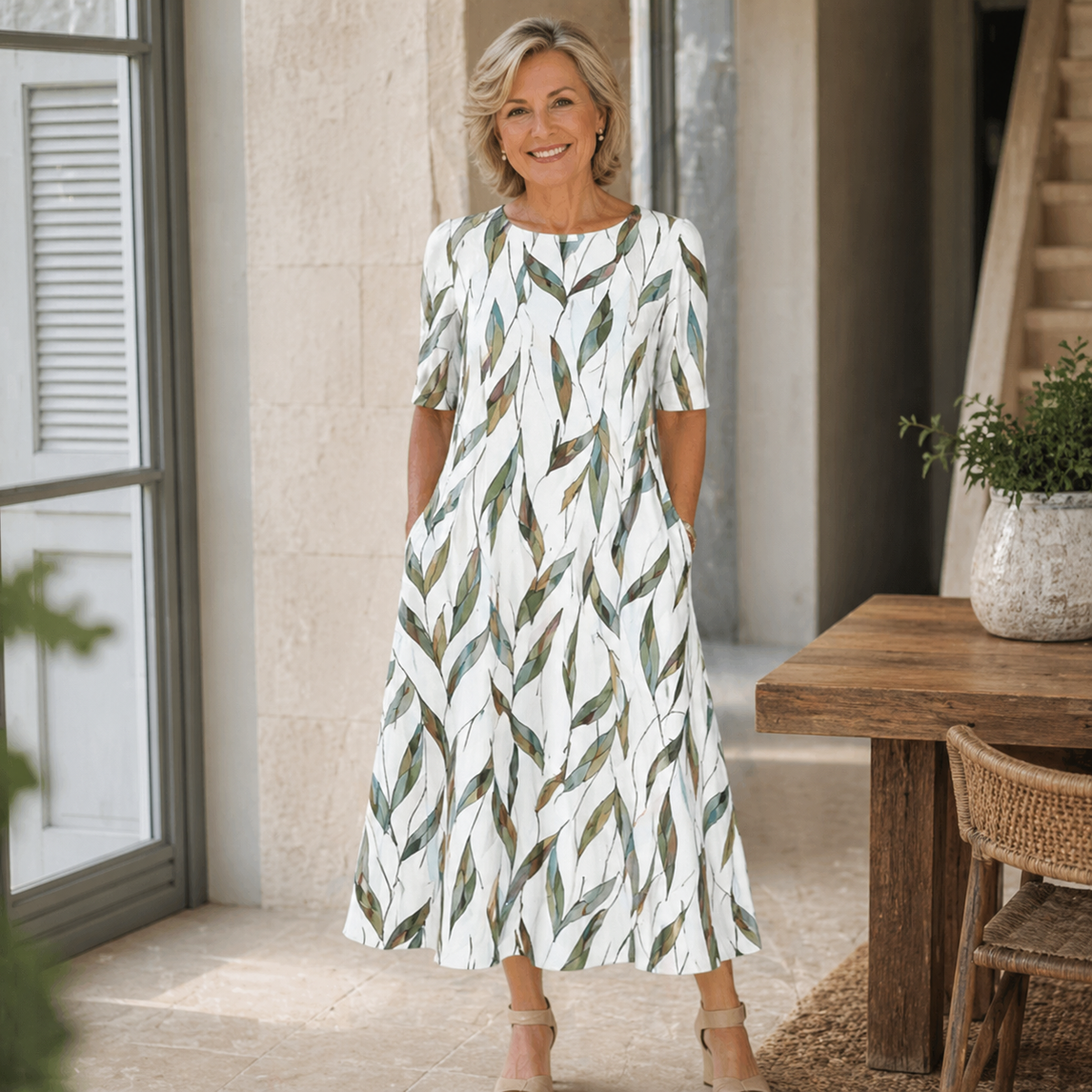 Sarah™ Floral Midi Dress