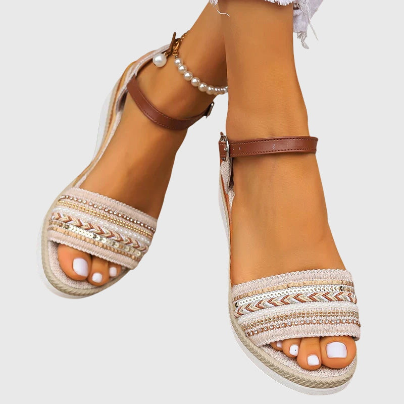 Persis™ Woven Beaded Sandals