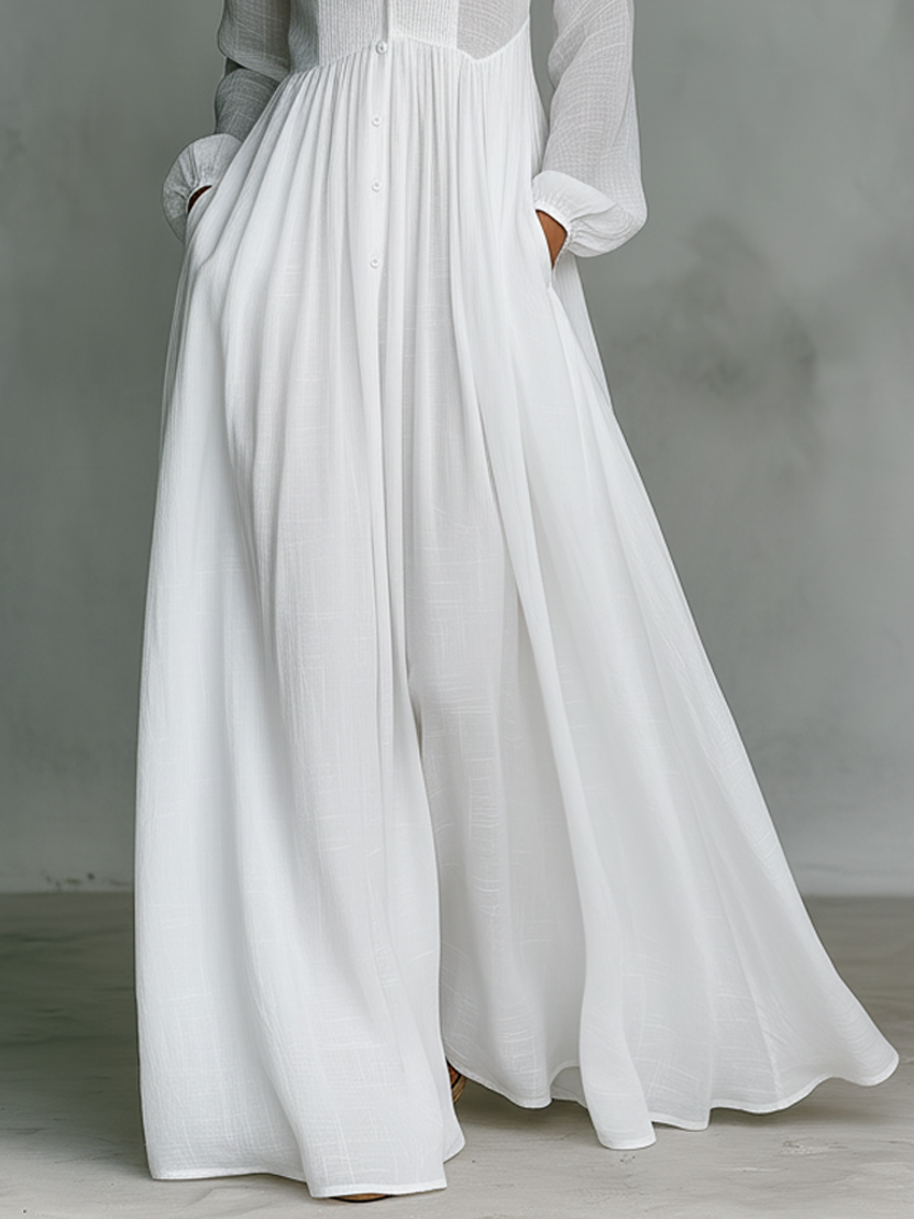 Celeste™ Button-Front Maxi Dress