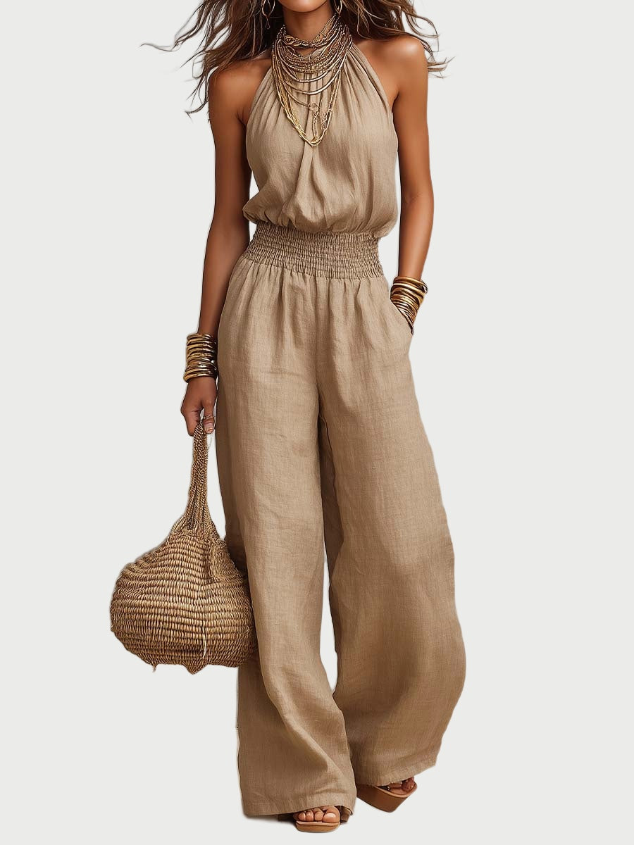 Gabriella™ Halter Wide-Leg Jumpsuit