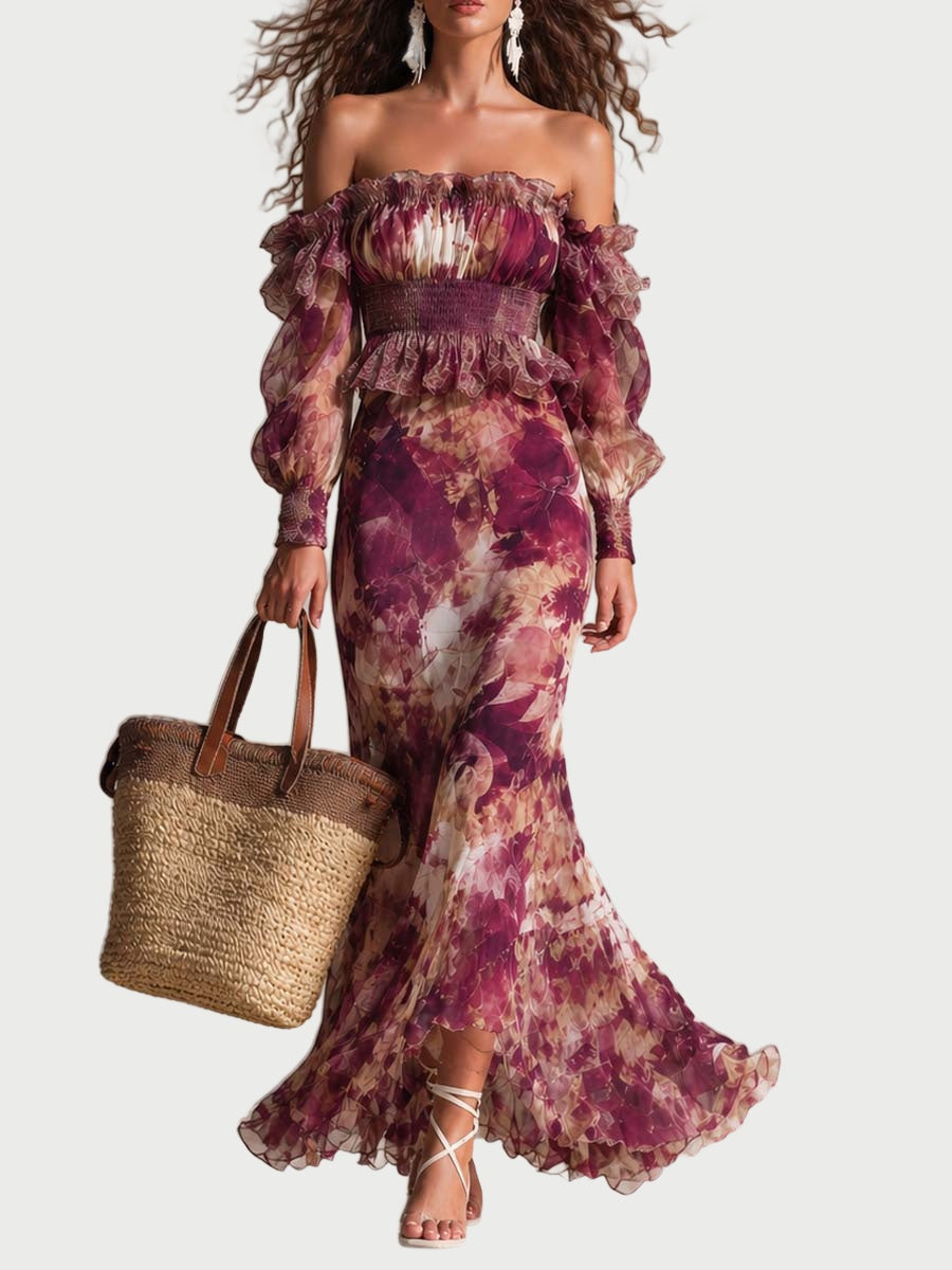 Glorianna™ Floral Off-Shoulder Maxi Dress