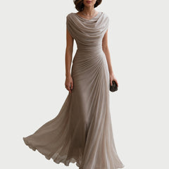 Ruched Sleeveless Maxi Dress