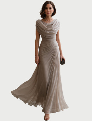 Ruched Sleeveless Maxi Dress