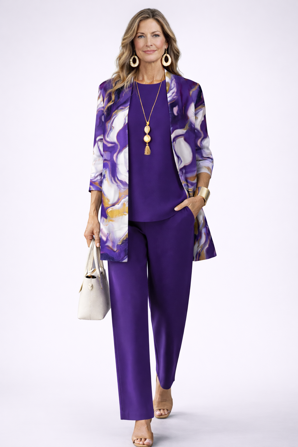 Elgiva™ Marble Print Three-Piece Set