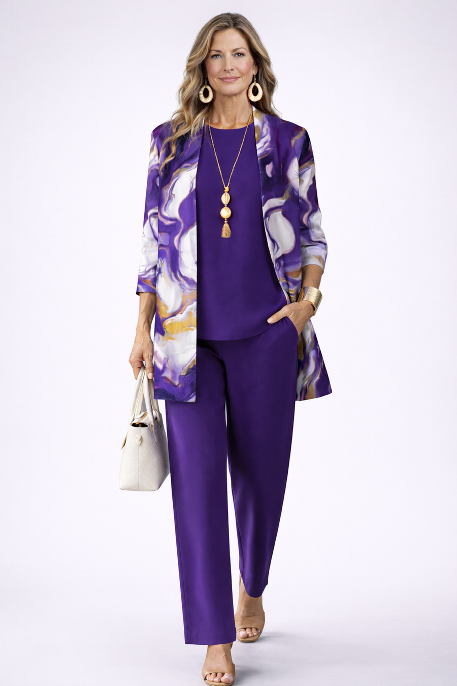 Elgiva™ Marble Print Three-Piece Set