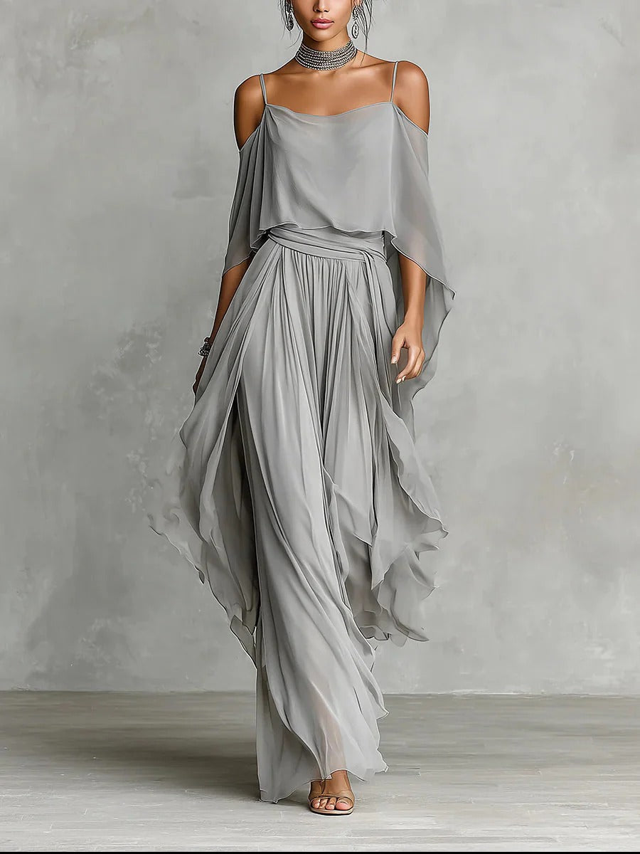 Camelia™ Off-Shoulder Flowy Set