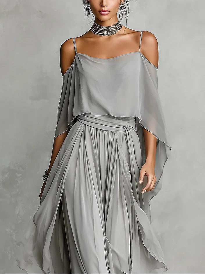 Camelia™ Off-Shoulder Flowy Set