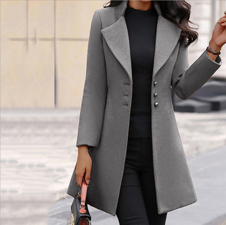 Marlowe™ Tailored Stand-Collar Coat