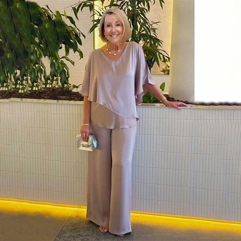 Candida™ V-Neck Two-Piece Set