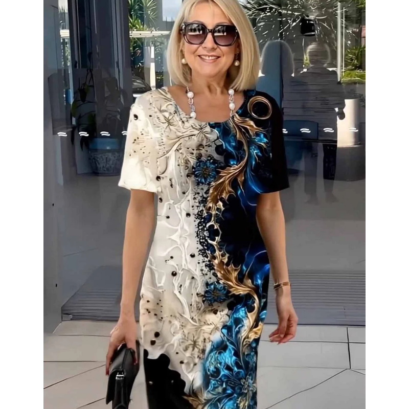 Clarinda™ Printed Relaxed Dress