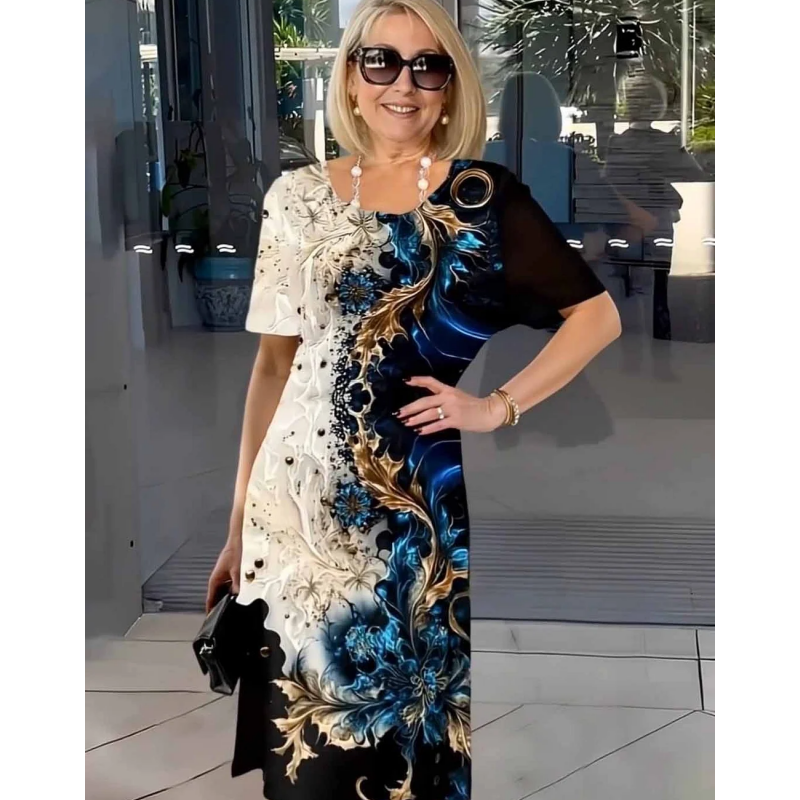 Clarinda™ Printed Relaxed Dress