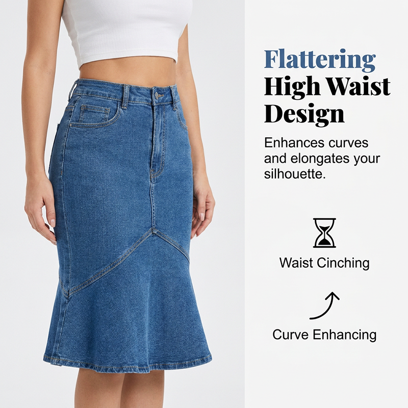 Sia™ High-Waisted Midi Skirt