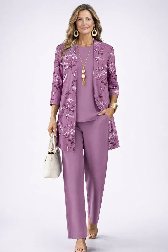 Cybilla™ Printed Three-Piece Set