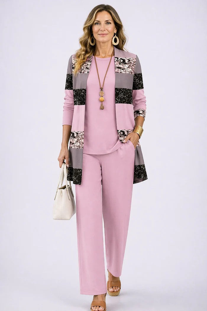 Cybilla™ Printed Three-Piece Set