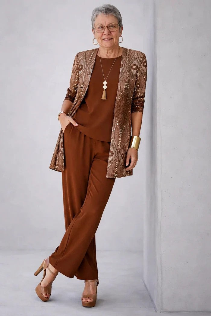 Cybilla™ Printed Three-Piece Set