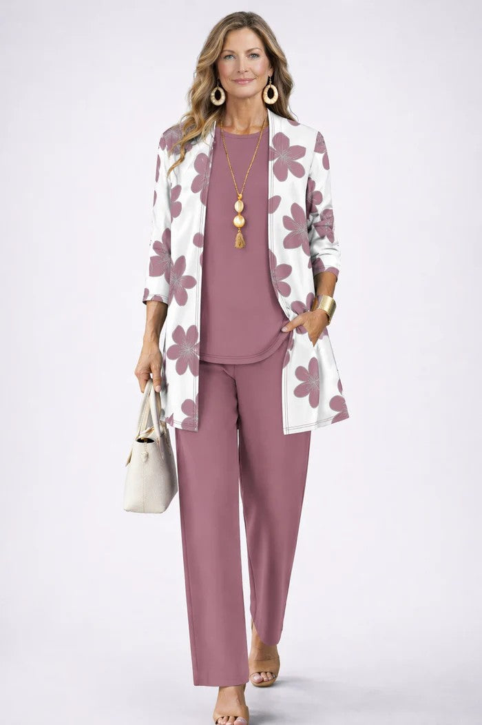 Cybilla™ Printed Three-Piece Set